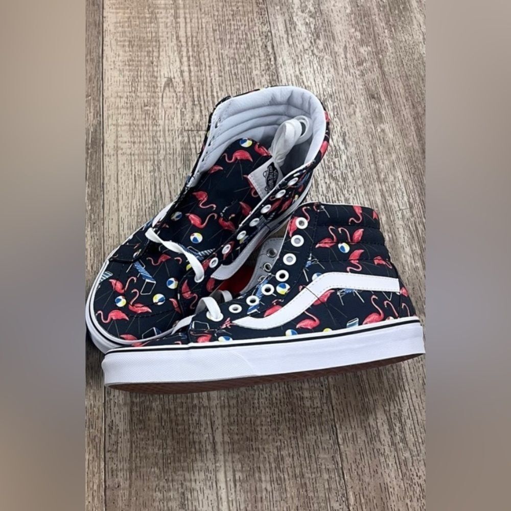 Vans Sk8-Hi Reissue Pool Vibes Ankle-High Canvas Fashion Sneakers